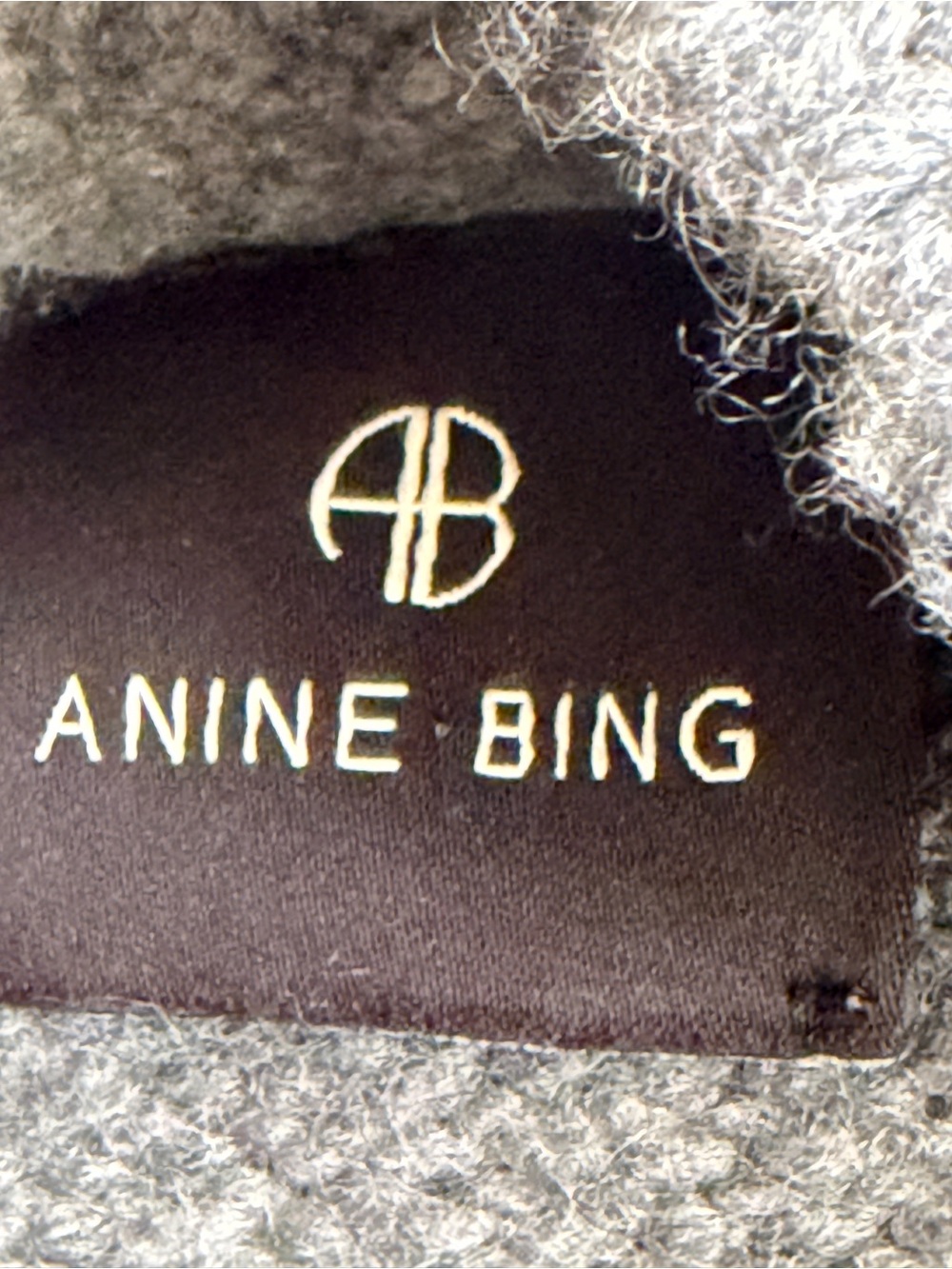 Anine Bing Kendrick Sweater University Paris In Charcoal Wool Cashmere Size S - Picture 7 of 9